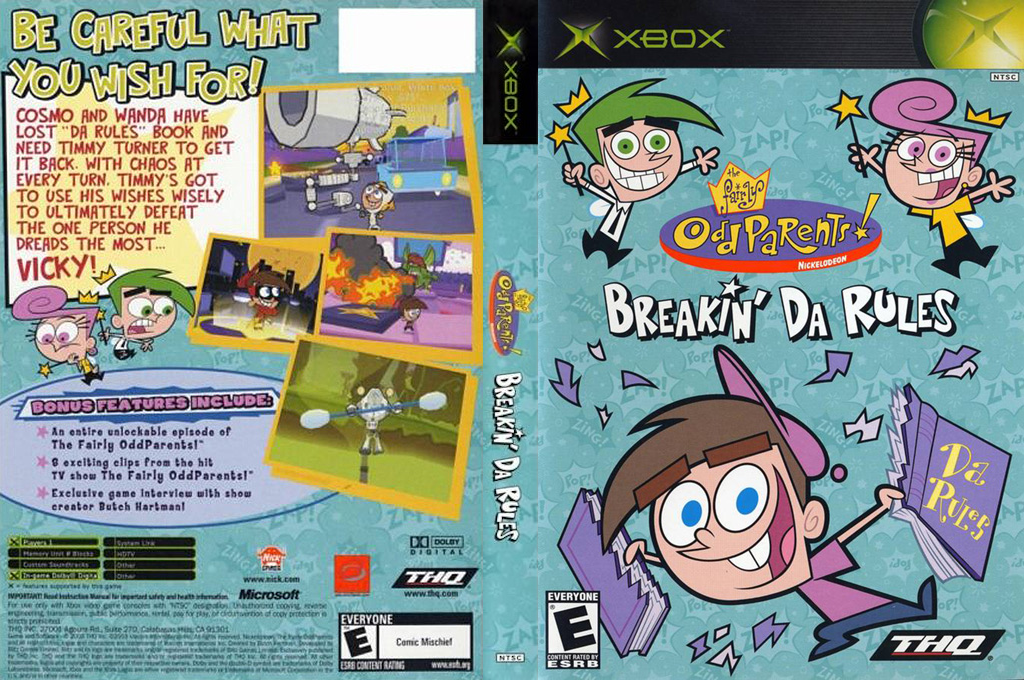 Fairly OddParents, The - Breakin' da Rules — box-texture (US)
