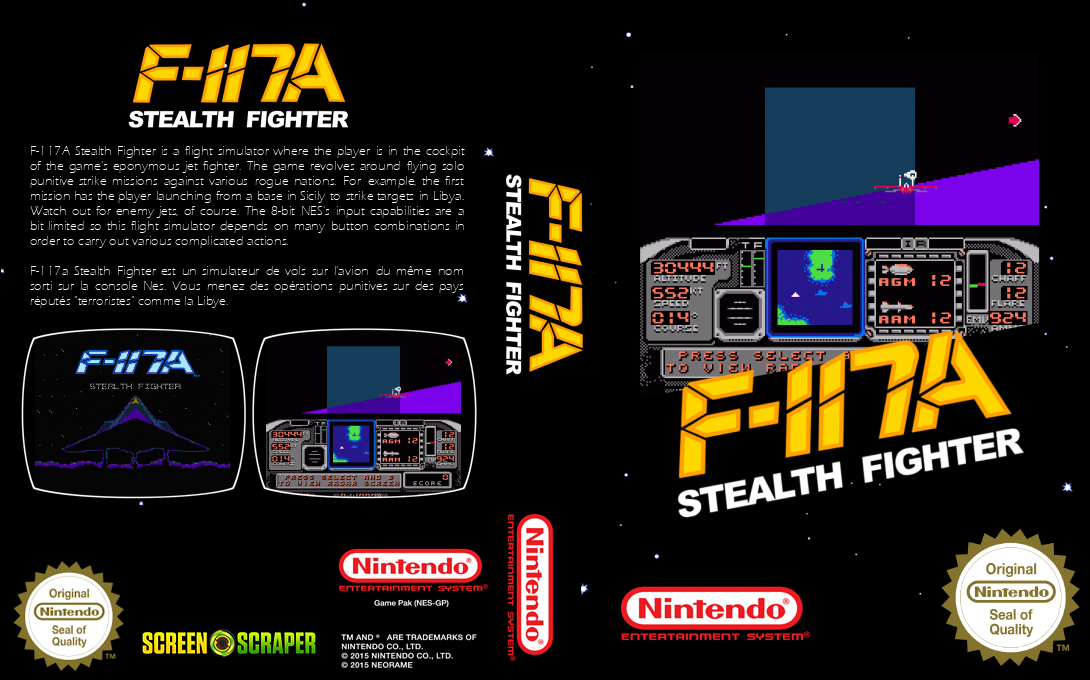 F-117A Stealth Fighter — box-texture (SS)