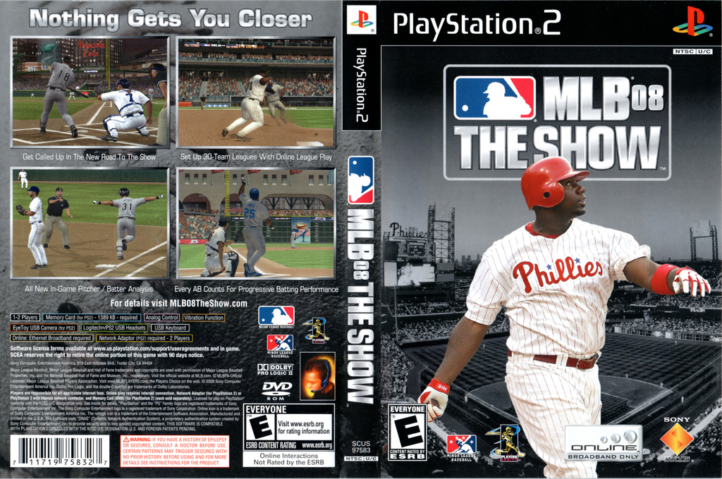 MLB 08 - The Show — box-texture (US)