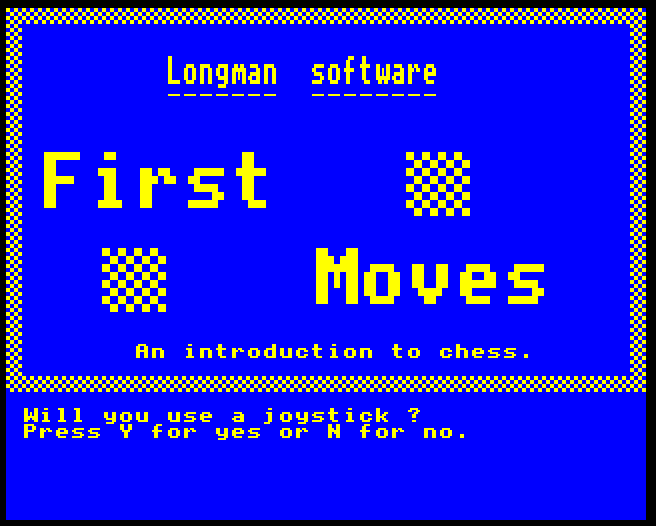 First Moves - Chess — sstitle (WOR)
