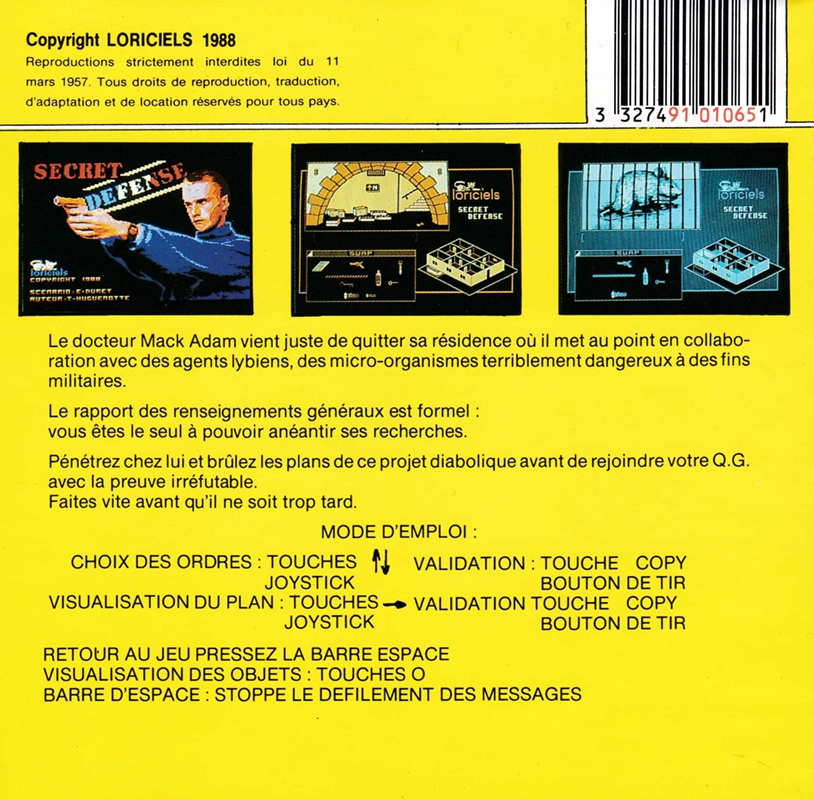 Secret Défense — box-2D-back (FR)