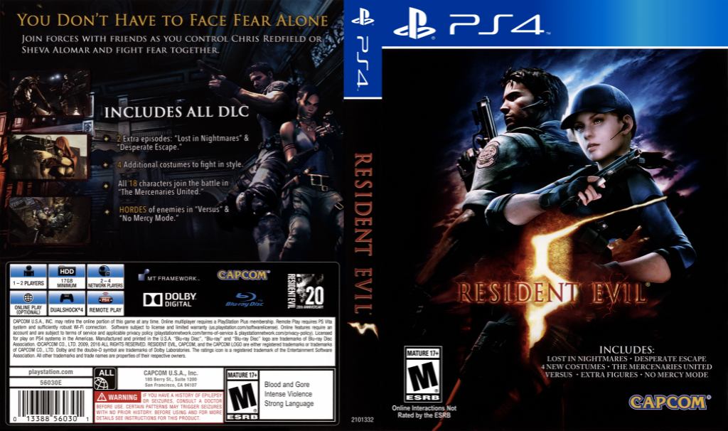 Resident Evil 5 — box-texture (US)