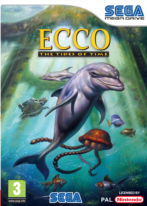 Ecco - The Tides Of Time — box-2D (FR)