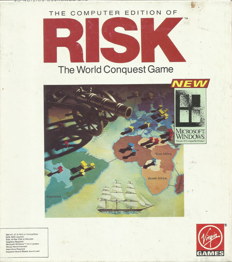 The Computer Edition of Risk: The World Conquest Game box art