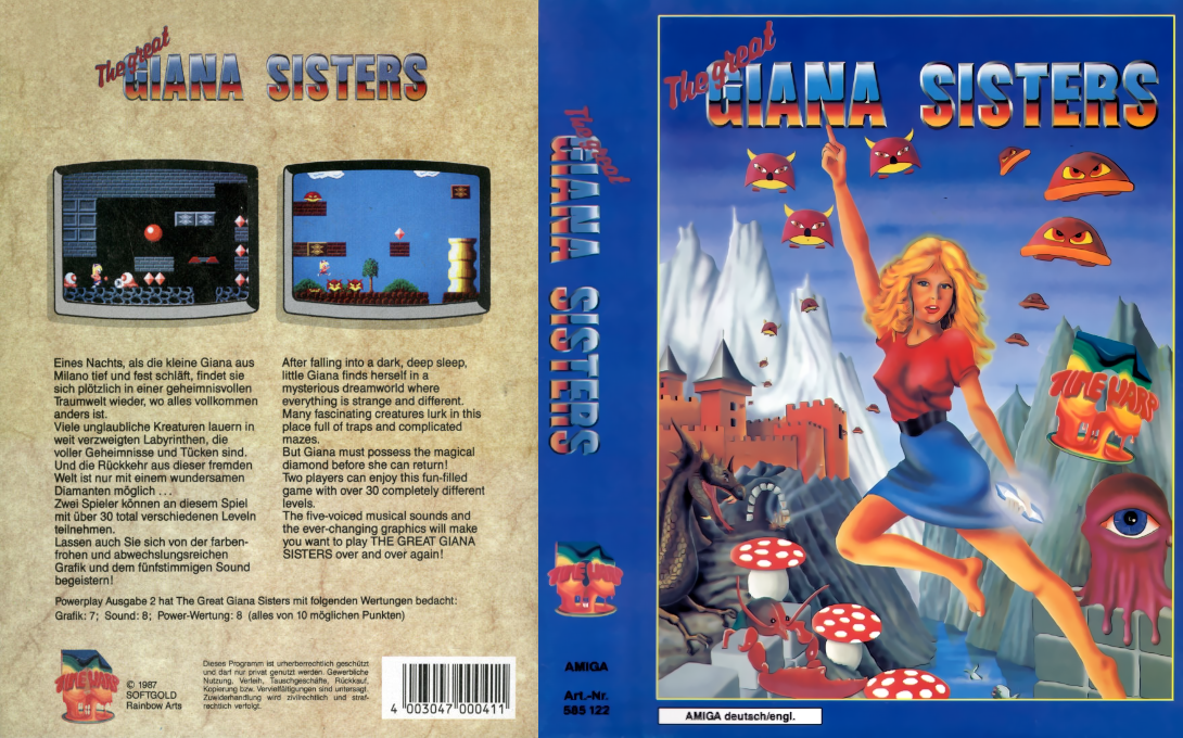Great Giana Sisters, The — box-texture (EU)