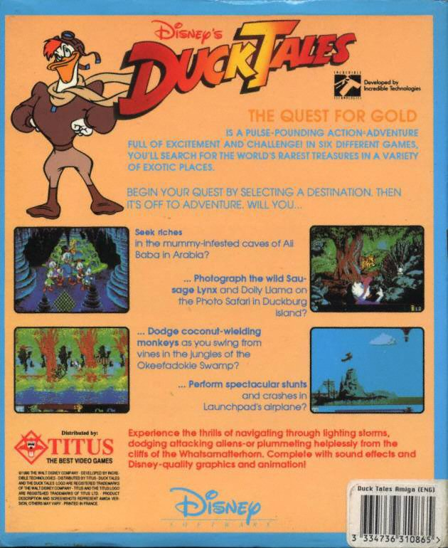 DuckTales - The Quest for Gold — box-2D-back (EU)