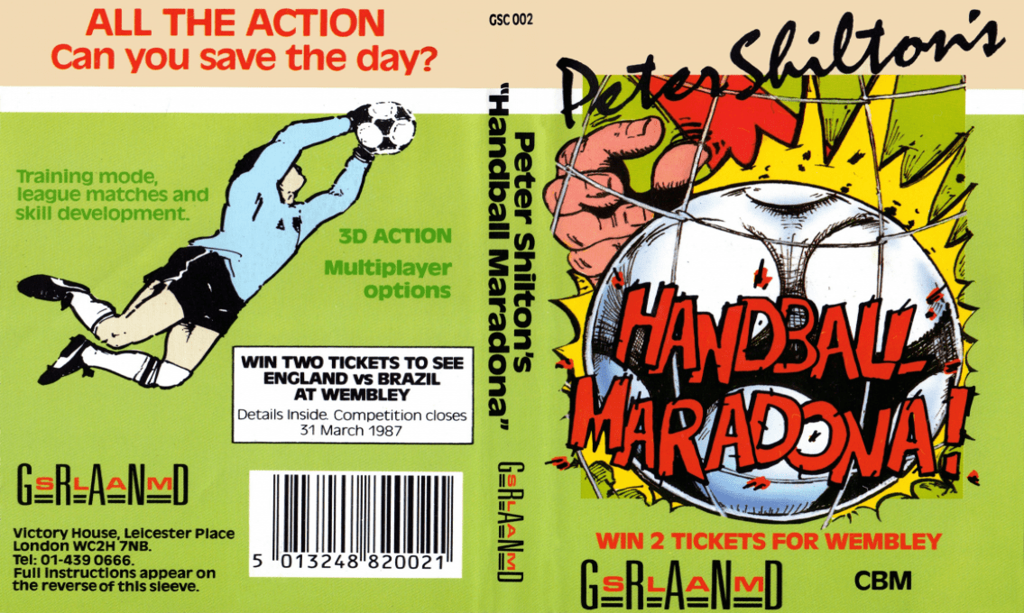 Peter Shilton's Handball Maradona — box-texture (EU)