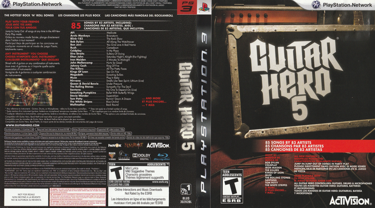 Guitar Hero 5 — box-texture (US)