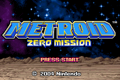 Escape from Metroid Zero Mission — sstitle (WOR)