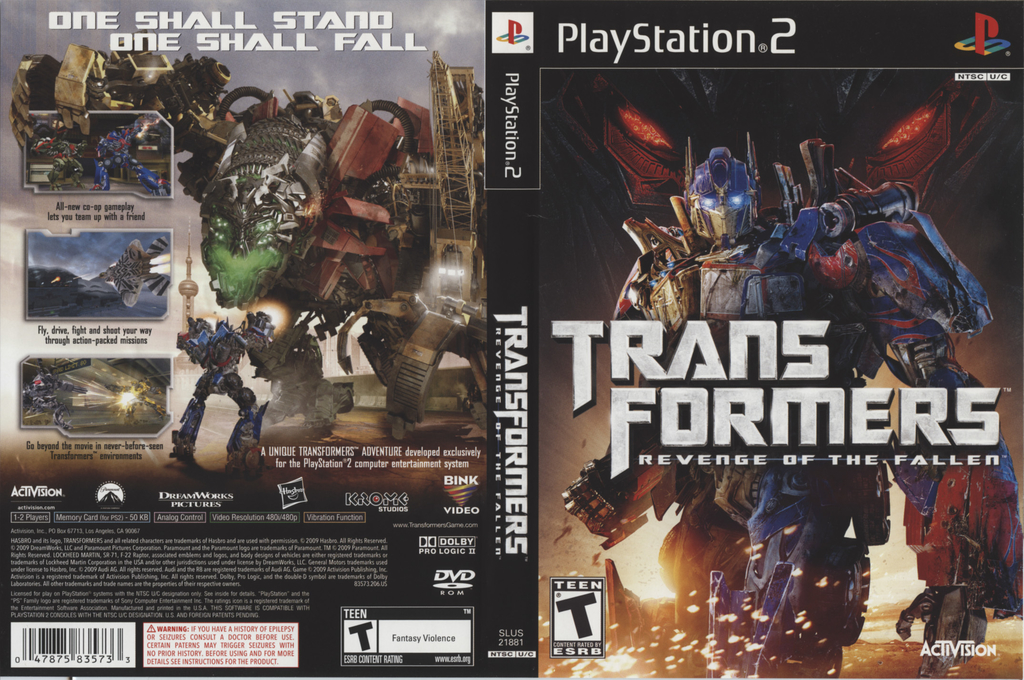 Transformers - La Revanche — box-texture (US)
