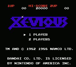 Xevious — sstitle (WOR)