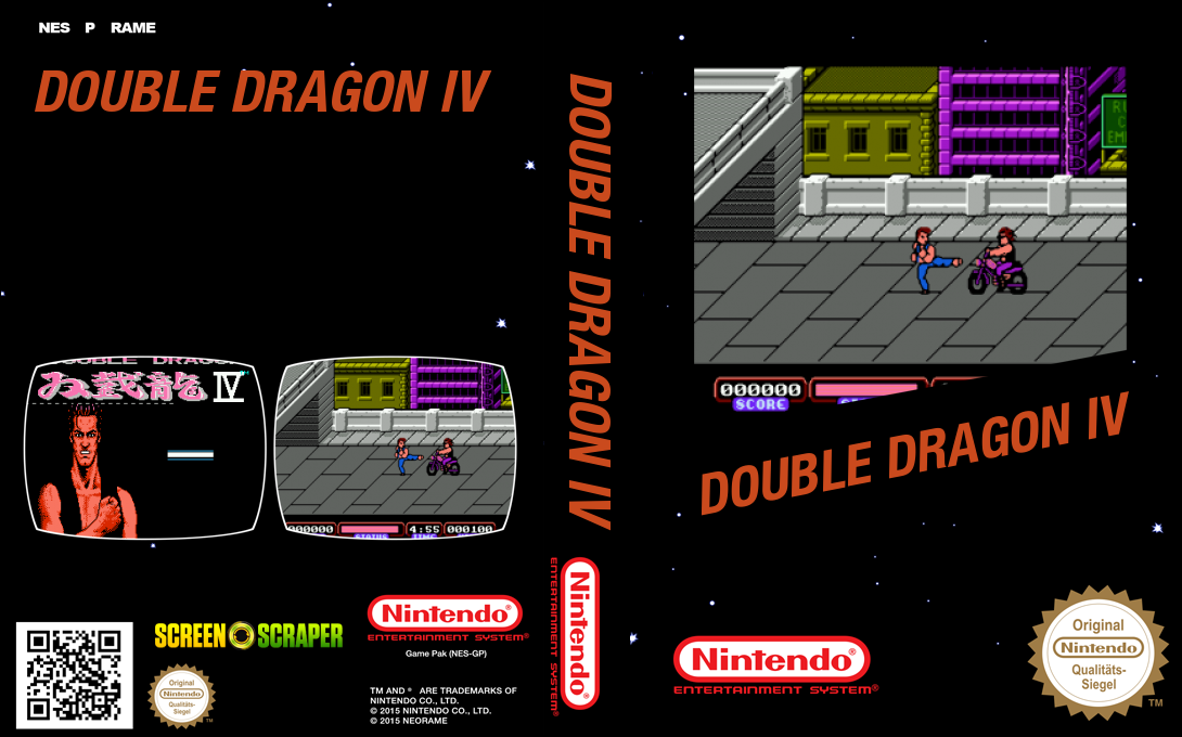 Double Dragon IV — box-texture (SS)