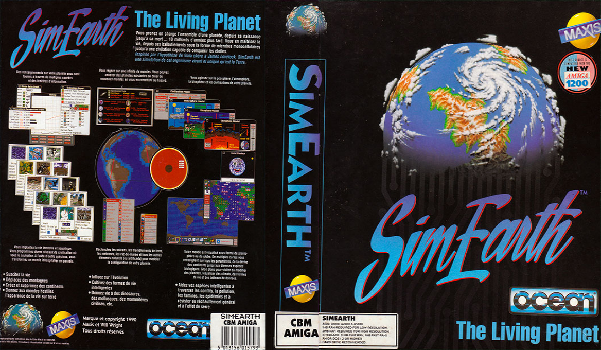 SimEarth - The Living Planet — box-texture (FR)