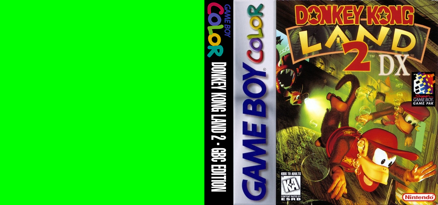 Donkey Kong Land 2 - GBC Edition — box-texture (WOR)