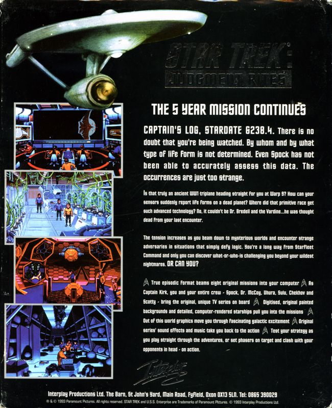 Star Trek - Judgement Rites — box-2D-back (EU)