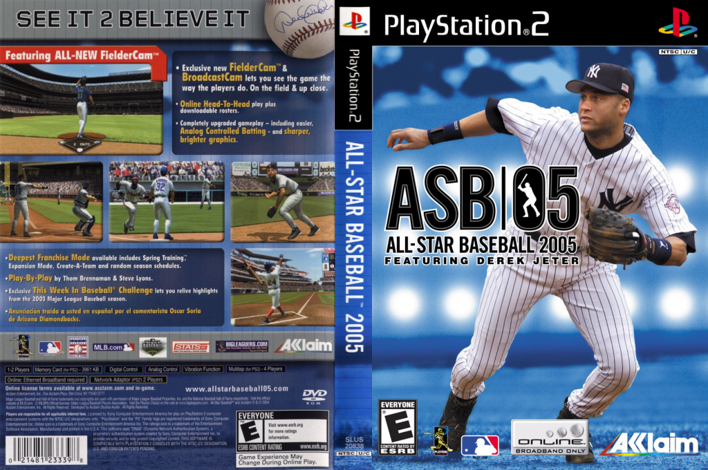All-Star Baseball 2005 featuring Derek Jeter — box-texture (US)