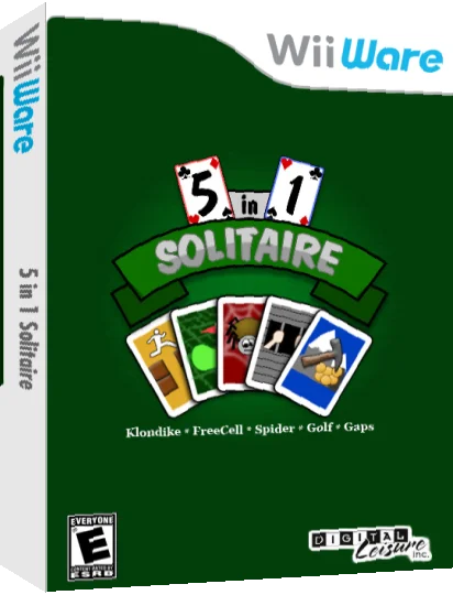 5 In 1 Solitaire — box-3D (US)
