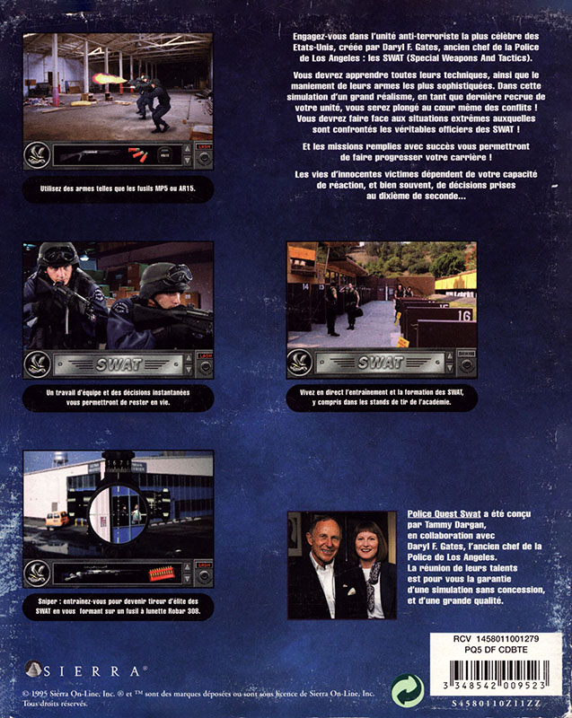Police Quest SWAT — box-2D-back (FR)
