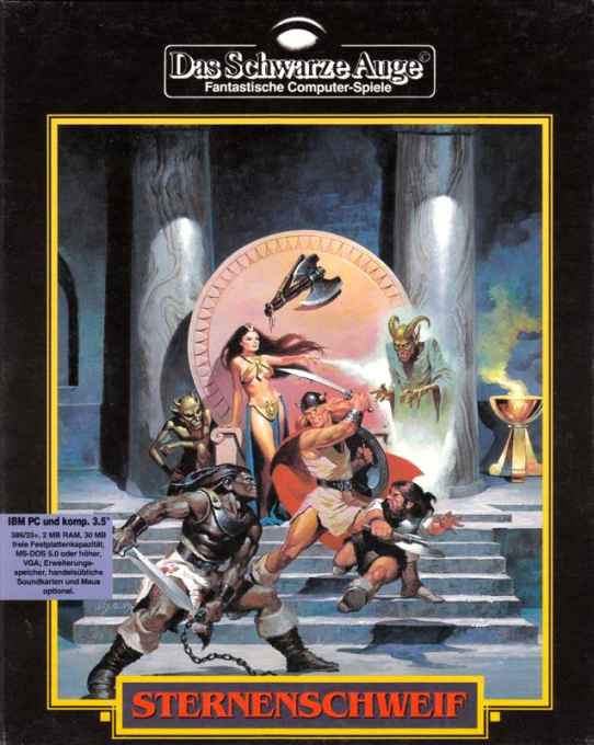 Realms Of Arkania - Star Trail — box-2D (DE)