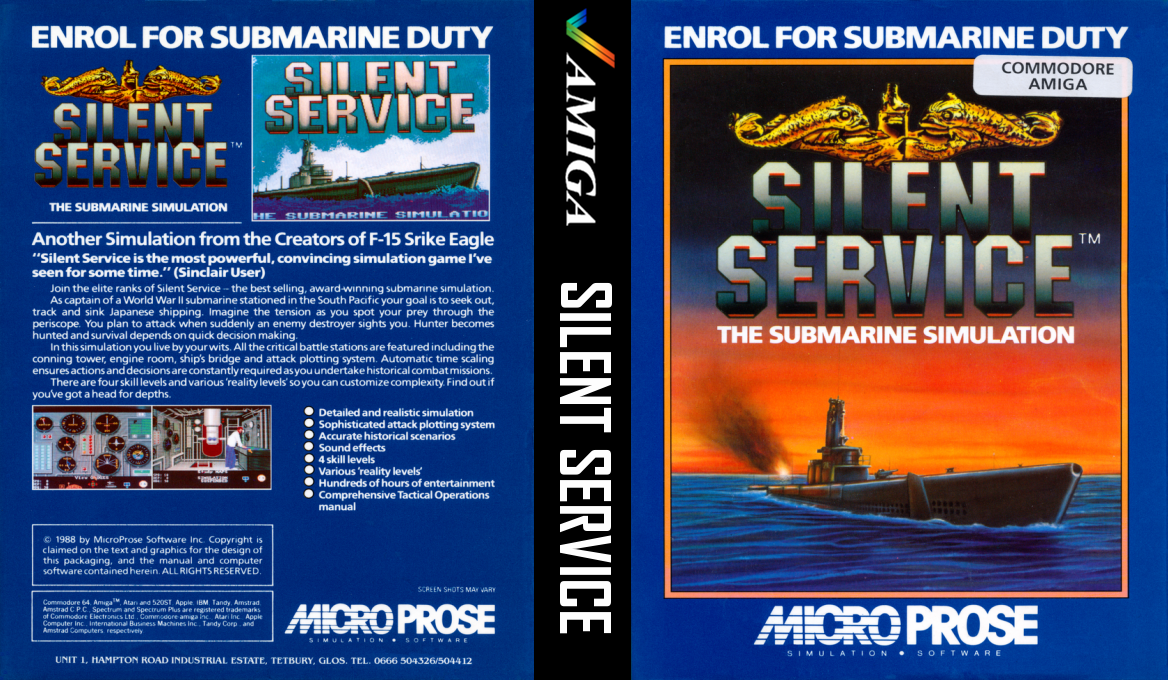 Silent Service - The Submarine Simulation — box-texture (EU)