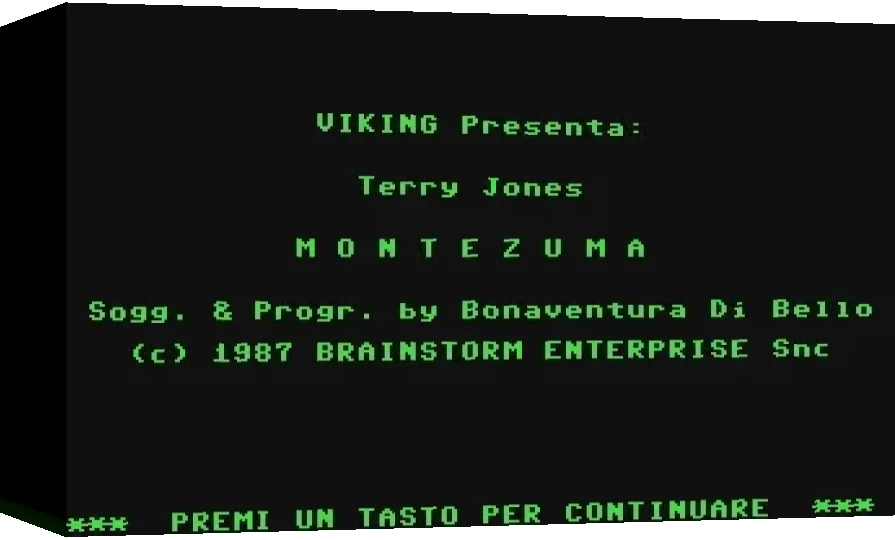 Terry Jones : Montezuma — box-3D (WOR)