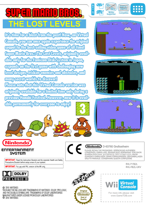 Super Mario Bros. - The Lost Levels — box-2D-back (EU)