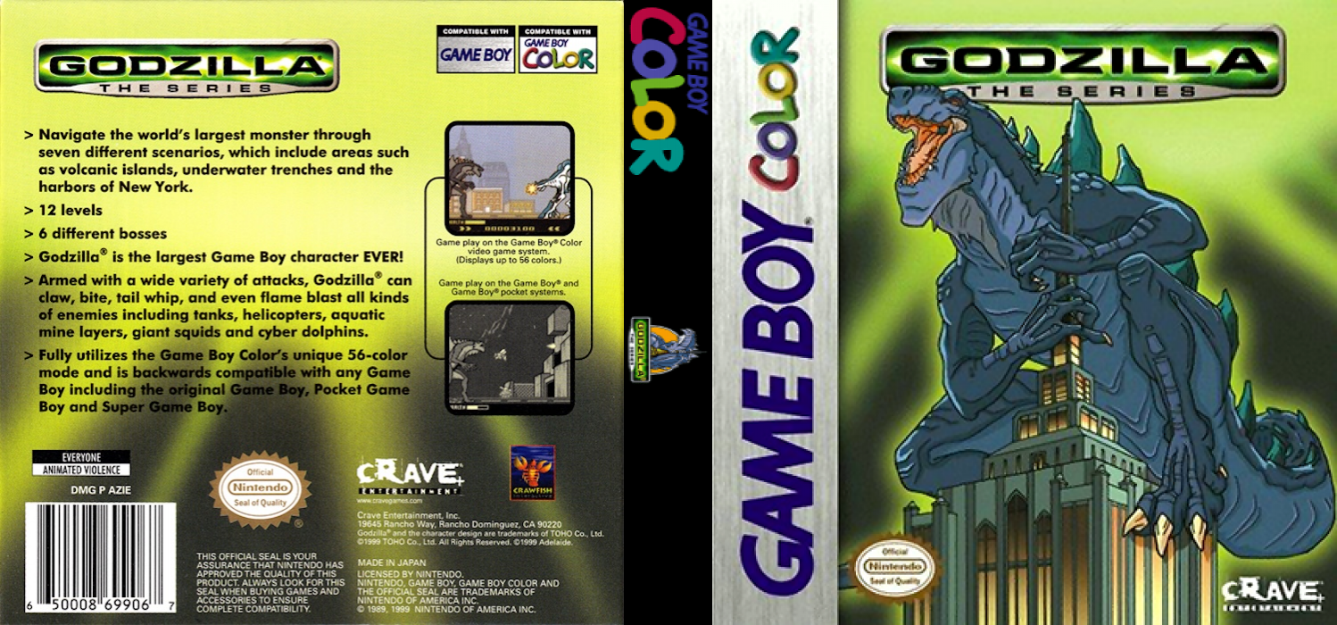Godzilla : The Series — box-texture (US)