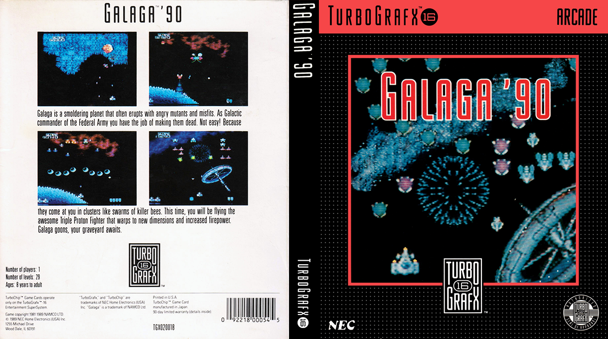Galaga '90 — box-texture (US)