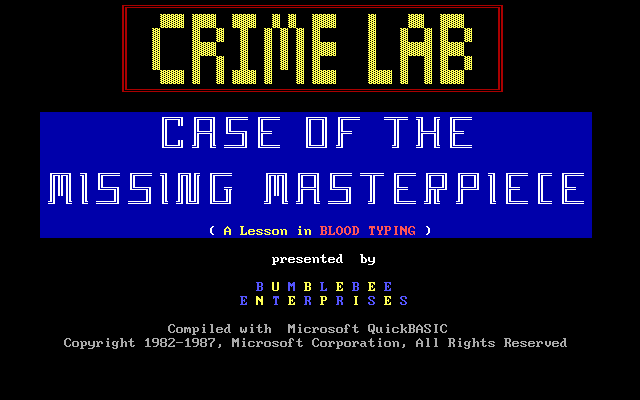 Crime Lab : Case Of The Missing Masterpiece box art