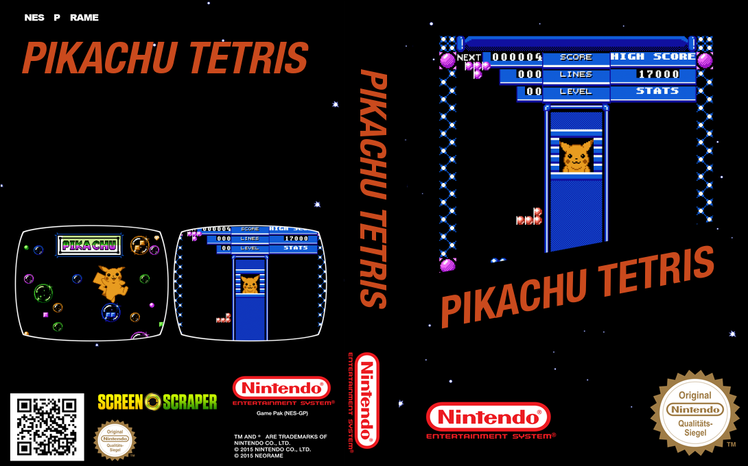 Pikachu Tetris — box-texture (SS)