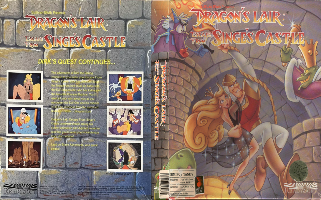 Dragon's Lair - Escape From Singe's Castle — box-texture (US)