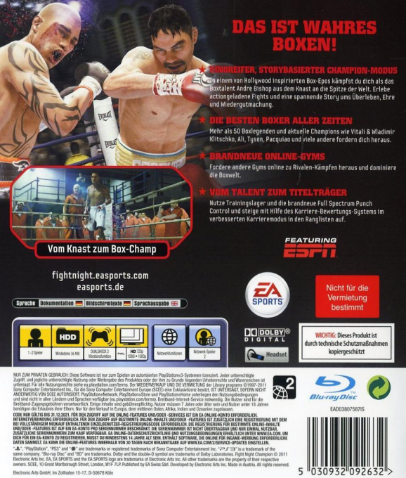 Fight Night Champion — box-2D-back (DE)