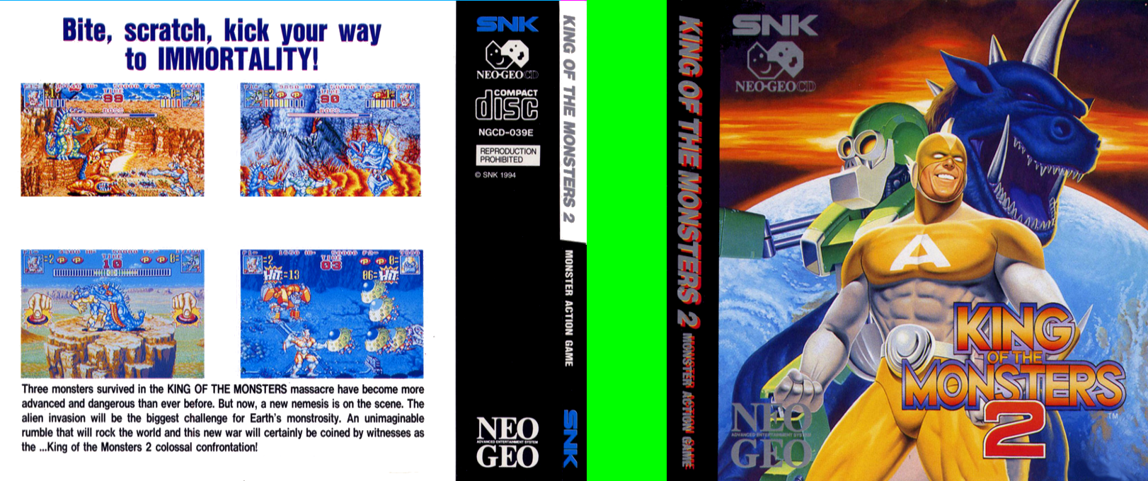 King Of The Monsters 2 - The Next Thing — box-texture (WOR)