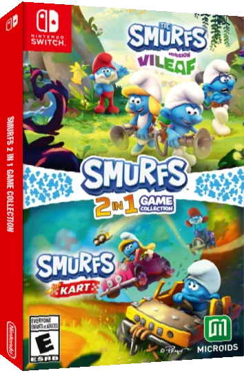 Smurfs 2 in 1 Game Collection — box-3D (US)