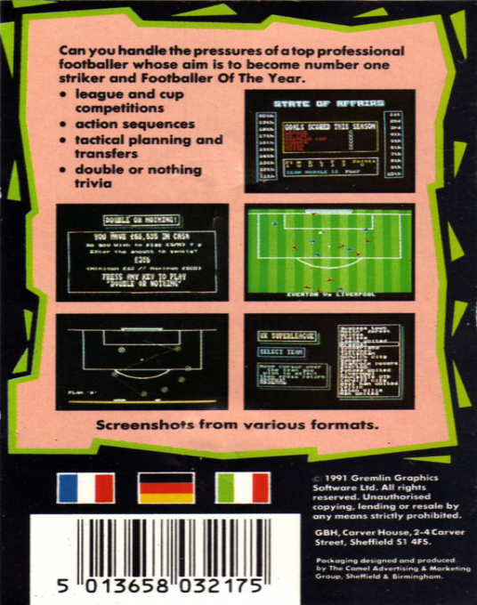 Footballer Of The Year 2 — box-2D-back (EU)