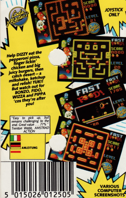 Fast Food! (Codemasters) — box-2D-back (EU)