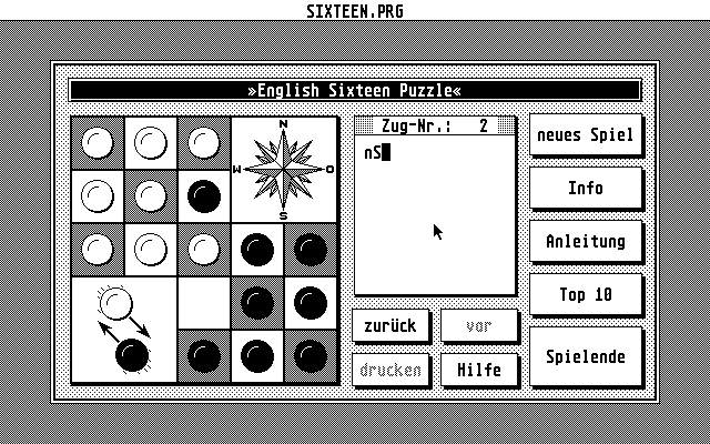 English Sixteen Puzzle — ss (WOR)