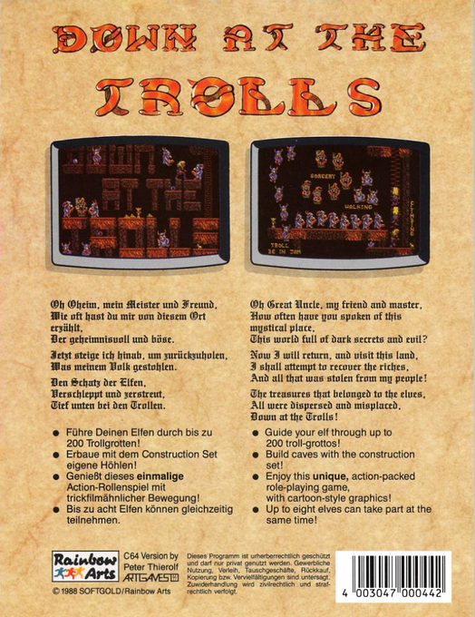 Realm of the Trolls — box-2D-back (DE)