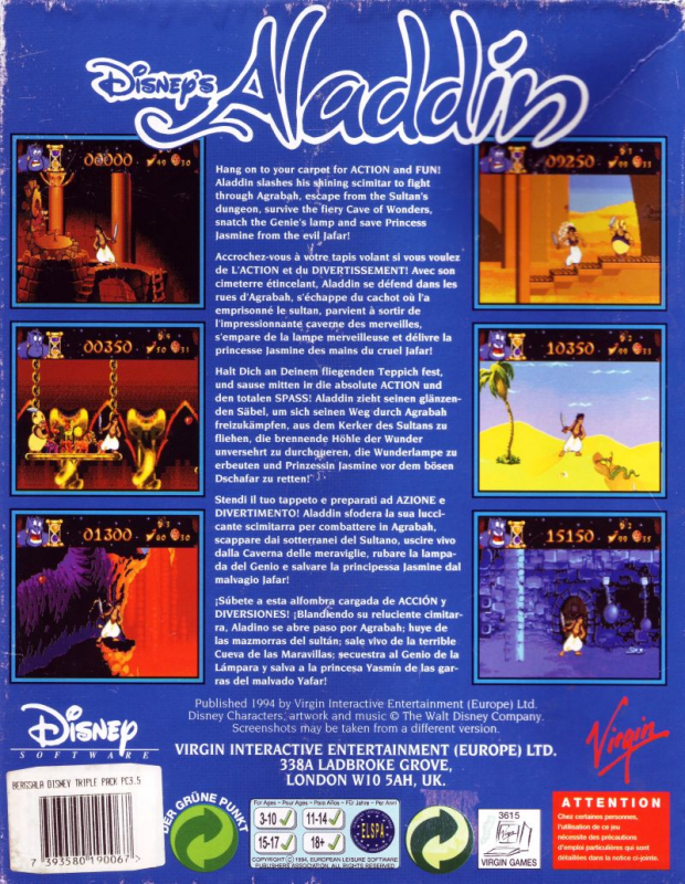 Aladdin — box-2D-back (EU)
