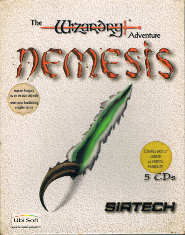 Nemesis - The Wizardry Adventure — box-2D (FR)