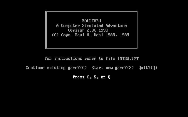 FallThru box art