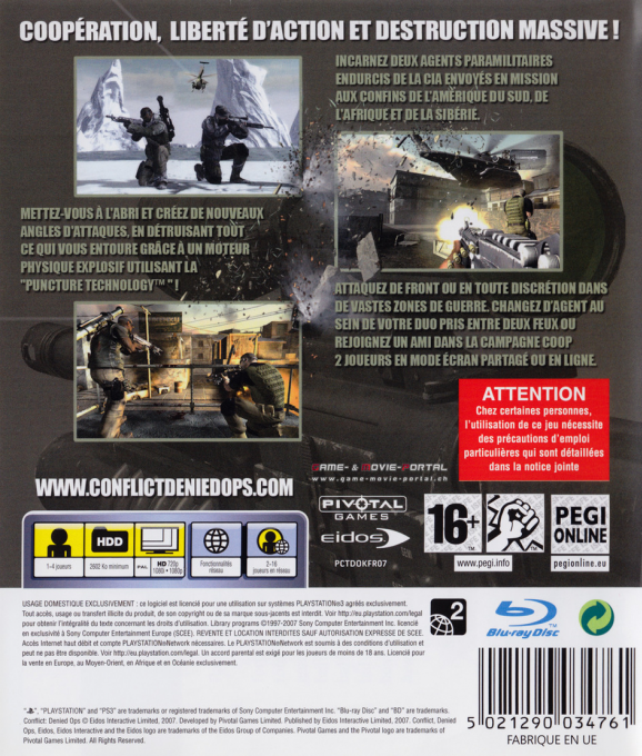 Conflict - Denied Ops — box-2D-back (FR)