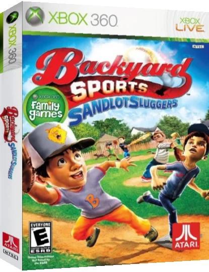 Backyard Sports - Sandlot Sluggers — box-3D (US)