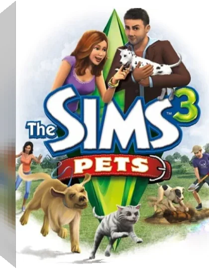Sims 3, The - Pets — box-3D (WOR)