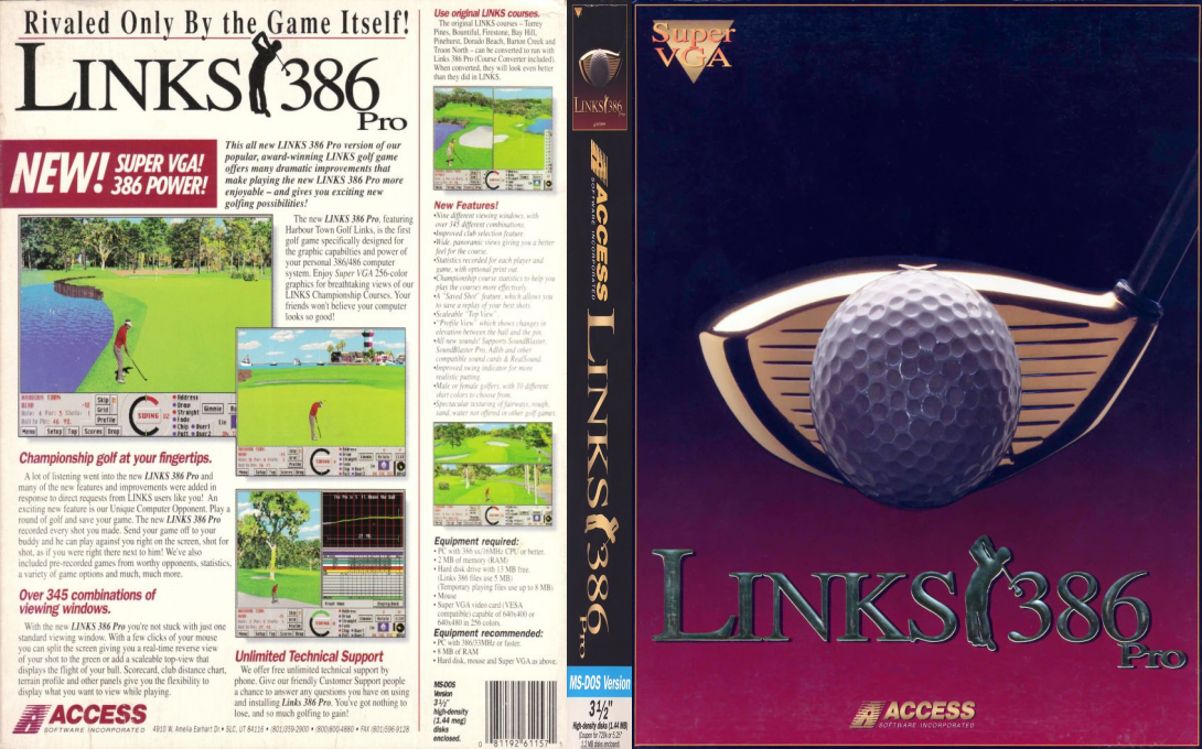 Links 386 Pro — box-texture (US)