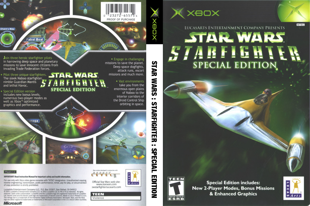 Star Wars - Starfighter - Special Edition — box-texture (US)