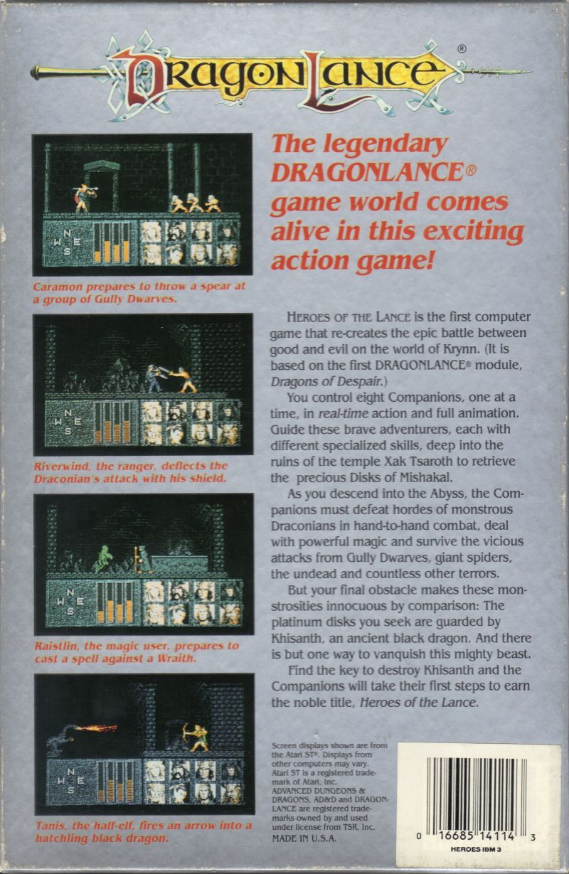 Heroes Of The Lance — box-2D-back (US)