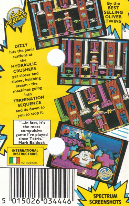 Panic Dizzy — box-2D-back (EU)