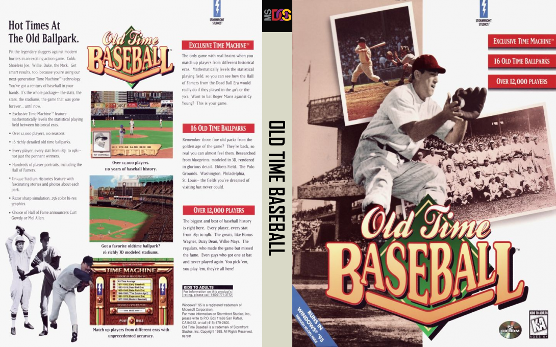 Old Time Baseball — box-texture (US)