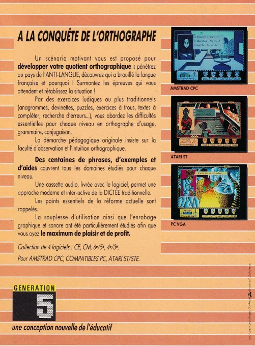 Conquête De L'Orthographe, A La — box-2D-back (FR)